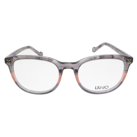 NEW Liu Jo LJ2665 031 Crystal Grey & Peach Eyeglasses 52mm with LJ Case - Picture 2 of 3